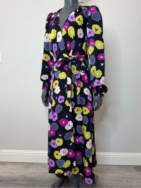 kate spade winter garden wrap dress KATE SPADE DRESS FALLING FLOWER WRAP DRESS SIZE 0